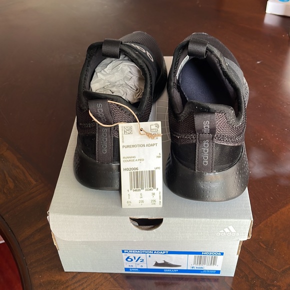 Adidas Women's running shoes puremotion Adapt slip-on size 6.5 color black - Picture 3 of 8